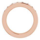 14K Rose 2 3/4 CTW Natural Diamond Band